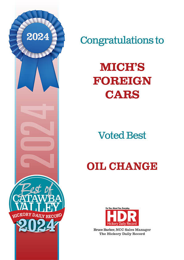 Michs Foreign Cars Award
